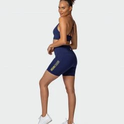 Muscle Nation Zero Rise Bike Shorts - Indigo